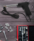 Top Rated Portable Plastic Welding Repair Kit For Car Bumper And Auto Body Parts Spot Welder Tool with heat gun and tools.