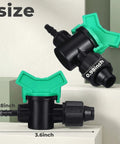 Drip Irrigation Fittings Set Twenty Pcs Five Eighth Inch To One Quarter Inch Barb Tubing Takeoff Adapters With Valves