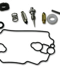Carburetor Overhaul Kit For Lawn Mowers And Outdoor Power Equipment DIY Friendly Complete OEM Grade Rebuild Kit With Precision Parts For Easy Installation And Peak Engine Performance shown with gaskets and components.