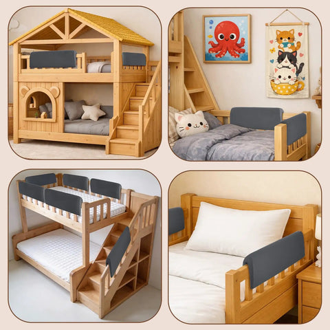 3 Ft Bed Rail Bumpers Protector Waterproof Moisture Proof Foam Bed Guardrail Padding Anti Bump Fall Prevention on bunk beds