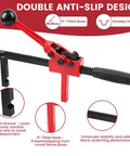 Heavy Duty Chain Link Fence Stretcher Tool With Ratcheting Puller And Tensioner For Woven Wire And Barbed Wire One Person Operation