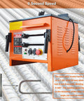 Heavy Duty Electric Rebar Bender Machine 1700W Workhorse with controls for bending steel rod at various angles.