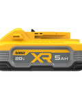 Side view of Powerstack 20V Max Battery Starter Kit With Rechargeable 5Ah Lithium Ion Pack For Cordless Tools Delivers Beast Mode Power
