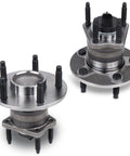Rear Wheel Bearing And Hub Assembly Set Of 2 For Chevy Malibu 2004 2012 Cobalt 2009 2010 HHR 2008 2010 Pontiac G6 2005 2010 Saturn Aura 2007 2009 5 Lug With ABS Ready To Roll