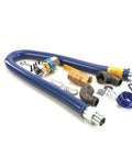 48 Safety System Kit, 1 Inch Diameter, 16100KIT48 Ideal for Gas Lines and Appliances, hose and fittings shown