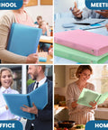 8 Pack 1 Inch 3 Ring Binders Set With 2 Pack Single Hole Punch And 120 Sticky Index Tabs colorful use in office and home