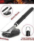 18 Inch Adjustable Grill Brush With Scraper For Outdoor Grills Heavy Duty BBQ Cleaner For Charcoal Gas And Smokers