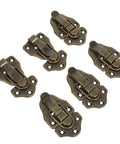 Solid Cold Rolled Steel Toggle Latches Duckbill Hasp Lock Set For Toolboxes Cabinets And Antique Boxes Heavy Duty Grip 6 Pack, six latches