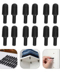 24 Pack Metal Shelf Support Pegs One Quarter Inch Carbon Steel With Rubber Covers for wardrobe and cabinet shelves, installation use