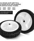 8 Inch Front Drive Wheel Set for Toro 22 Inch Recycler Self Propelled Mowers Fits 20001 Through 20111 and GTS 6.5HP 2 Pack