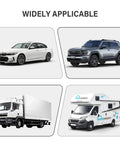 59 Inch And 47 Inch Diesel Heater Exhaust Pipe With 1 Inch Inner Diameter, compatible with cars, trucks, SUVs, RVs shown.
