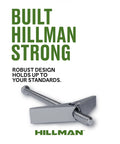 Hillman bolt highlighting its robust design with the text 'Built Hillman Strong,' emphasizing durability and reliability.