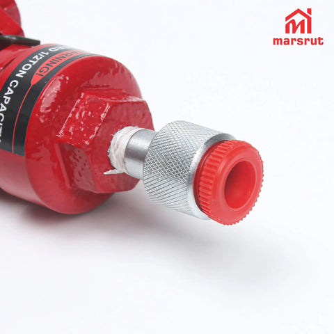 Close-up of Brand New Hydraulic Spreader Jaw Fits For Porter Power 1/2 Ton Tool with standard fitting and red coating.
