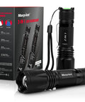 Boxed and unboxed 2 In 1 Led UV Blacklight Flashlight 395Nm With 500 Lumen Power, Four Modes, Two Pack For Pet Urine Detection