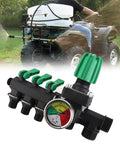 Three Way Sprayer Control Valve For Farm Use, Heavy Duty Brass Water Splitter with Half Inch NPT Inlet Outlet and Lever