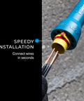 Fast Wire Nut Twister For Drill With One Quarter Inch Chuck Spins Twist On Connectors In Seconds shown connecting wires