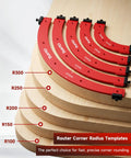 Get Ready To Craft Knockout Pieces With This Nifty Five Piece Router Corner Radius Template Set Featuring Smooth As Silk Curved Edges for woodworking.
