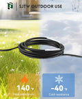Outdoor Extension Cord With One To Three Outlet Splitter Built Tough All Weather 16 Gauge Three Conductor SJTW Waterproof Cable