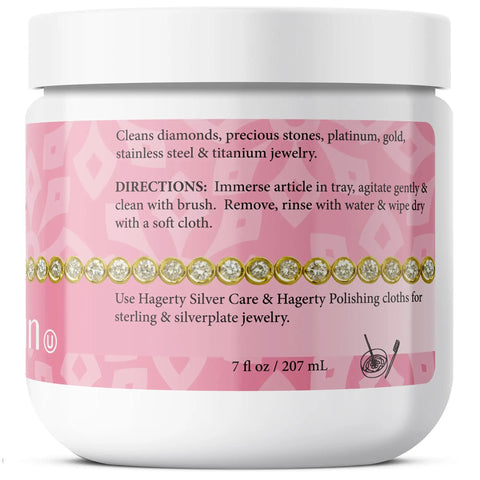 Top Tier Jewelry Cleaning Kit For Diamonds Gold And Platinum Sweeps Grime Away To Restore Lively Shine On Precious Stones Quick with a 7 oz container.