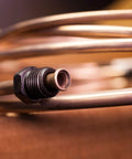 Brake line tubing with threaded end fitting, 1/4-inch copper-nickel alloy automotive part