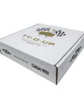 Packaging of Magnetic Base Cable Tie Organizer With 250 Zip Ties And Cutter, showing TY-D-Up Manufacturing Co. branding.
