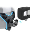 Helmet Mount With Windshield For GoPro Hero 9 10 11 12 13 On Motorcycle Helmets Chin Strap Mount For High Speed Racing