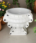Extra Large Concrete Pot Molds With Drainage Holes Beefy Heavy Duty Approximately 20 Inch Square Giant Planter Mold in garden