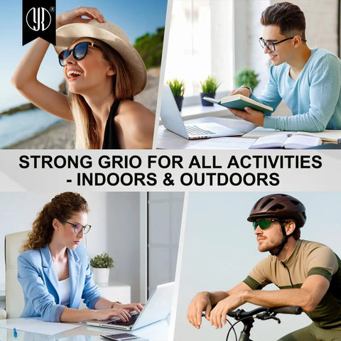 Soft Silicone Eyeglasses Temple Tips Sleeve Retainer No Slip Grips For Glasses Eyewear featuring different activities outdoors and indoors