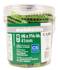 Bucket of Coarse Thread Bugle-Head Drywall Screws For Wood Studs Size 6 X 1-5/8 In 1000 Count Ideal Drywall Fasteners