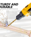 Drill testing steel wrench from Compact Motorcycle Tool Kit With Pliers, Double Ended Spark Plug Socket, Screwdriver, Wrenches, And Storage Bag For Dirt Bikes, Portable On The Go Maintenance Set For Quick Repairs.