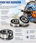Windmill Bearing Repair Kit with Sealed Bearings One Half Inch Inner Diameter and One and Three Eighths Inch Outer Diameter DIY