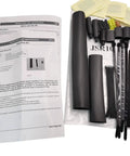 Installation kit for self regulating heating cable for pipe freeze protection, includes sleeves, ties, and instruction manual