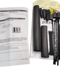 Industrial Grade Self Regulating Heating Cable Kit contents with instructions and components for freeze protection, 100 Ft, 120V.