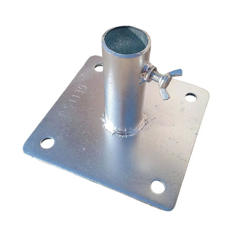 Heavy Duty Scaffolding Base Plates Made From Iron With Anti Rust Coating Welded Construction Adjustable Mobile Support