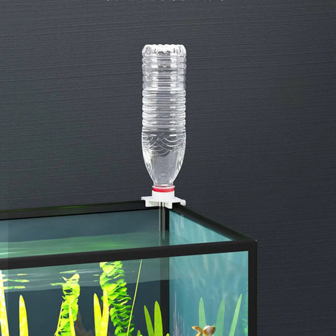 Universal Aquarium Water Refiller Adapter For Automatic Pressure-Fed Bottle Sucks Up And Pours Out Clean Tap Water To Keep Your Fish Tank Fresh And Healthy No More Daily Chores Or Stress Just Set It And Forget It Reliable System For All Standard Bottles