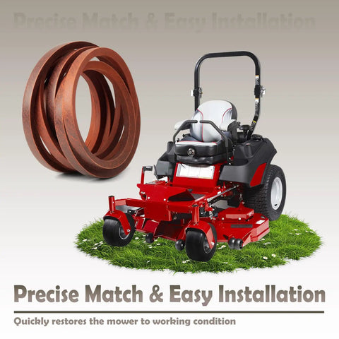 Heavy Duty Mower Deck Drive Belt For Ferris FW35 And F160Z 48 And 52 Inch Deck Mowers 5103392FS Aramid Cord with red mower