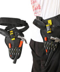 Adjustable Belt Drill Holster with Heavy Duty Design Quick Access Impact Driver Carrier Multi Pocket Tool Bag for drills and bits