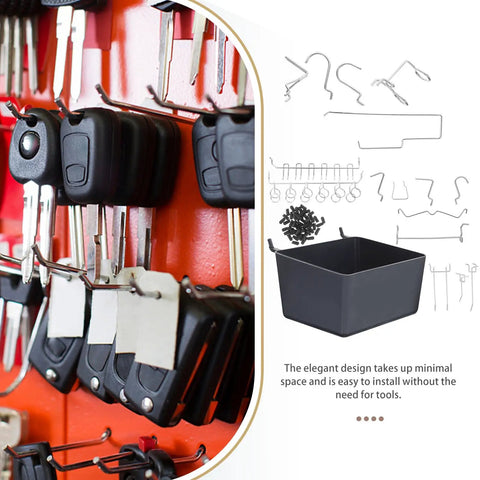 Heavy Duty 120 Piece Pegboard Hooks Set For Garage And Workshop Storage Rust Proof Iron Wall Hangers Organize Power Tools Buckets And Hardware Keep Your Shop Crisp And Clean