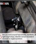 Universal Oxygen Sensor Socket Wrench 22mm For Seven Eighths Inch O2 Sensor with flexible head in engine bay for easy installation