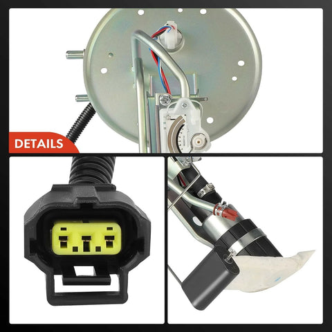 Electric Fuel Pump Assembly With Sending Unit Direct Fit For Ford Crown Victoria Lincoln Town Car Mercury Grand Marquis 1998 1999 2000 V8 4.6L Gas Models Only Vin W