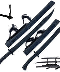 Two Pack Polypropylene Martial Swords For Practice And Training Katana Style Bokken With Dragon Tiger Treasure Style Unsharpened Blades Sheath Belt And Stand Included Safe Durable Realistic Training Sword Set
