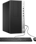 Front view of ProDesk 600G4 Tower Desktop Computer With Intel Core i7-8700 3.4 GHz, 16GB DDR4 RAM, 1TB SSD, WiFi 5G Bluetooth, Windows 11 Professional