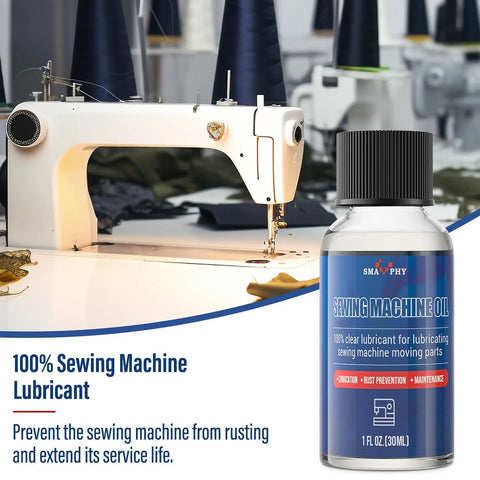 Premium Sewing Machine Oil With Built In Applicator And Dual Ended Brush For Smooth Lubrication, Long Lasting Protection, No Fuss Quick Application, Keeps Your Sewing Machine Running Quietly And Efficiently, Works With Most Machines. 1 fl oz bottle