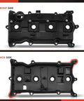 Front and back view of Beefed Up Valve Cover Kit With Bolts And Oil Filler Cap For 2.5L QR25DE Nissan Altima 2013 To 2018 Rogue 2014