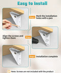 Installation process for Heavy Duty Metal Triangle Corner Brackets For Wood Projects Built For Serious Strength And Stability Premium Steel Braces