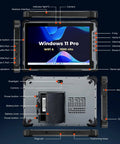 Built Like A Tank Rugged Tablet Running Windows 11 Pro With 10.1 Inch 1000 Nit Sunlit Screen WiFi 6 Intel N5100 8Gb 128Gb 4G Lte Gps Ip65 Rated Beast Mode Computer For Rough Field Jobs That Never Quit showing ports and features.