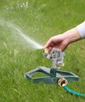 Heavy Duty Zinc Alloy Pulsating Impact Sprinkler For Yard And Lawn With Metal Base Adjustable Sprinkler Head in garden