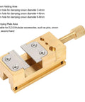 Brass Watch Repair Vise With Tiny Clamp Holds 0.2-0.9mm Hands And Wheel Parts, Compact Bench Tool with adjustable jaws