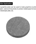 Ultra Pure Graphite Round Block Discs Ingot Plates 14x2mm pack of 10, single disc shown for melting and casting applications.