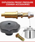 Adjustable Pressure Cooker Knob Replacement For Easy Pressure Release, durable kitchen appliance spare part, fits most 6 Qt and 8 Qt pots